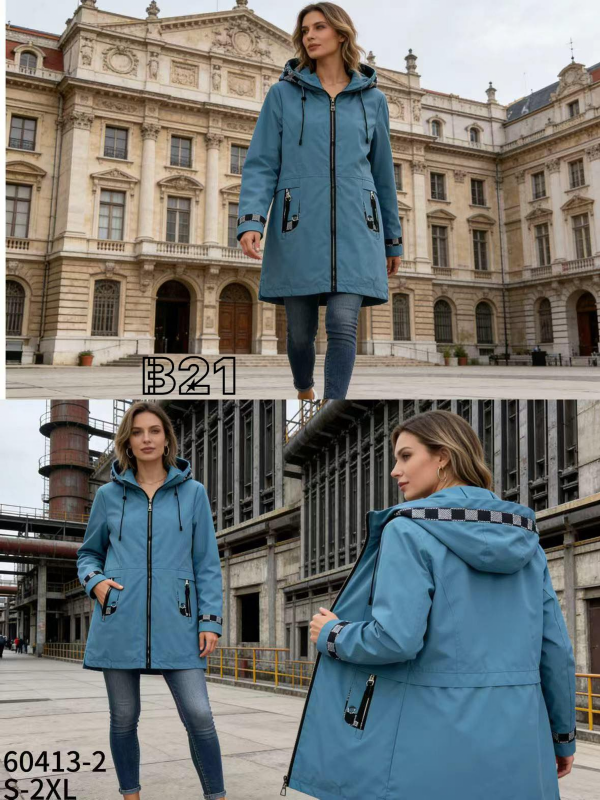 Kurtki damskie cienki Roz S-2XL, Mix Kolor .Paczka 5 szt 1